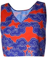 Wild Clouds - Organic Cotton & Linen Clouds Two-Way Tank - Lyst