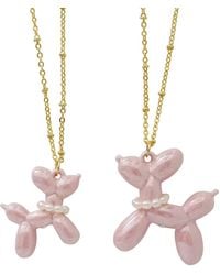 POPORCELAIN - Porcelain Balloon Doggie Necklace, Tone - Lyst