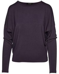 Conquista - Ink Colour Micromodal Batwing Top - Lyst