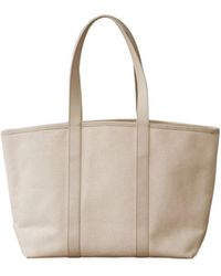 Dāl the Label - Neutrals Structured Tote Bag Cream - Lyst