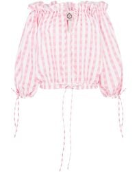 Lisa The Label - La La Lady Bel Air Pyjama Top Gingham - Lyst