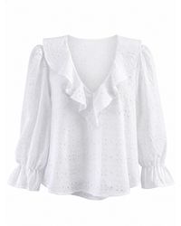 The Well Worn - The Luna Pop-Over Blouse - Lyst