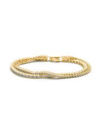 Shabella Nyc - Dual Chain Tennis Bracelet - Lyst