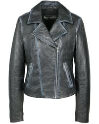 Freaky Nation - Used Leather Biker Jacket Star - Lyst