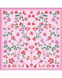 Jessie Zhao New York - Blush Botanica Double Sided Silk Scarf - Lyst