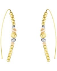 Spero London - Rose Beaded Pull Through Sterling Earrings - Lyst