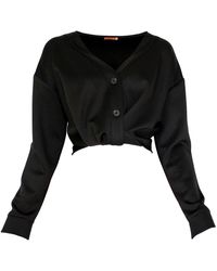 Lalipop Design - Cropped Shirt With Draped Front Detail - Lyst