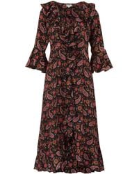 At Last - Felicity Midi Dress - Lyst