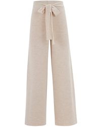 Peraluna - Bell Bottom Knit Trousers - Lyst