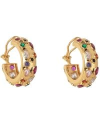 Bounkit - Fortuna Hoops Pierced - Lyst