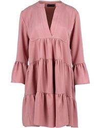Conquista - Dark Loose A Line Dress - Lyst