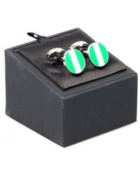 DAVID WEJ - Nigeria Flag Circle Cufflink – - Lyst