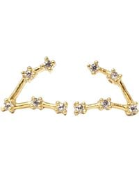 Harfi - Aries Star Sign Constellation Astrology Tiny Earrings - Lyst