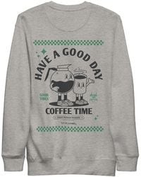 Anchor and Crew - Heather Gustatory Have A Good Day Cotton Blend Embroidered Sweatshirt - Lyst