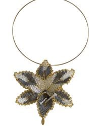 Iliana Arrazola - Orchid Choker, And, Glass Beads, Beaded Jewelry - Lyst
