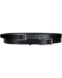 Haute Cuir - Double Buckle Leather Belt - Lyst