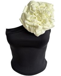 London Atelier Byproduct - One Shoulder Top With Flower Pin - Lyst