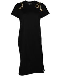 Laines London - Laines Couture T-shirt Dress With Embellished & Gold Wrap Around Snake - Lyst