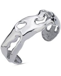 LINYA JEWELLERY - Aruna Thick Cuff Bracelet - Lyst