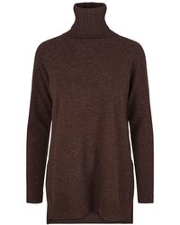 tirillm - Abby A Line Long Turtle Neck Pullover, Dark Melange - Lyst
