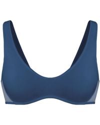 MONIQUE MORIN LINGERIE - Core Scoop Neck Bralette Dark Denim - Lyst