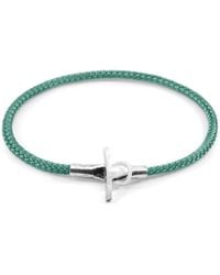 Anchor and Crew - Mint Cambridge & Rope Bracelet - Lyst
