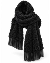 Julia Allert - Long Textured Scarf With Fringe - Lyst