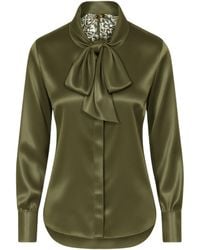 Sophie Cameron Davies - Silk Bow Blouse - Lyst
