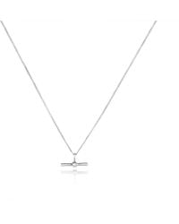 The Jewellery Store London - The Equilibrium Bar Charm Necklace - Lyst