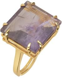 Bounkit - Veronica Ring Amethyst - Lyst