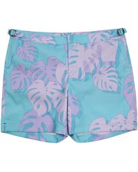 lords of harlech - Pool Monstera Floral Tailored Swim Short - Lyst