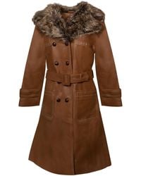 Zasta Studio - Royal Julep Long Leather Coat - Lyst