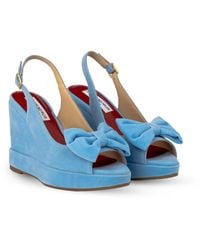 Rosamund Muir London - Rignana Baby Velvet Wedges - Lyst