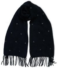 2KStyle - Kasmir Handknit Hand-Embellished Fringed Alpaca-Blend Scarf - Lyst