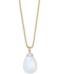 Katy Faye - Neutrals Paris Moonstone Necklace - Lyst