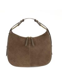 Apatchy London - Neutrals The Charlie Mushroom Suede Bag - Lyst