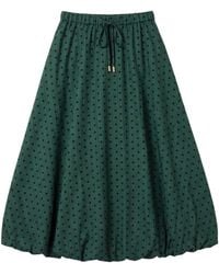 Louche - Dixie Spot Print Balloon Midi Skirt - Lyst