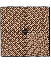 Le Parmentier - Chain Motif Silk Square Scarf - Lyst