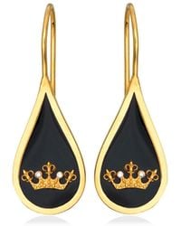 Myrto Katramadou Jewellery - Queen Bee Crystal Hook Earrings - Lyst
