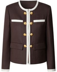 The Extreme Collection - Wool Blazer With Round Neck Talulla - Lyst