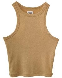 Vænn - Metallic Crop Tank - Lyst