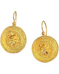 Vstyle - Medallion Drop Earrings - Lyst
