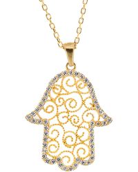 Ebru Jewelry - Soul Journey Hamsa & Diamond Necklace - Lyst