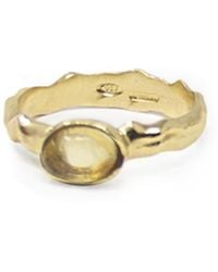 Vintouch Italy - Cosmo-Plated Citrine Ring - Lyst