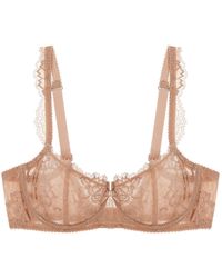 Journelle - Neutrals Isabel Balconette Bra Amande - Lyst