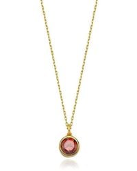 LINYA JEWELLERY - Cosmic Chain Zodiac Necklace Birthstone - Lyst