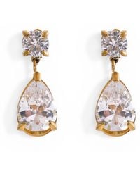 Jagged Halo Jewelry - Regal Crystal Drop Earrings - Lyst