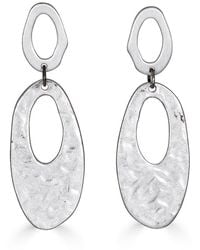 Loni Paul Jewelry - Matte Oval Dangle Earrings - Lyst