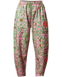 Wild Clouds - Organic Cotton & Linen Balloon Trousers - Lyst