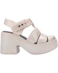 Melissa - Neutrals Lulu Platform Sandal - Lyst